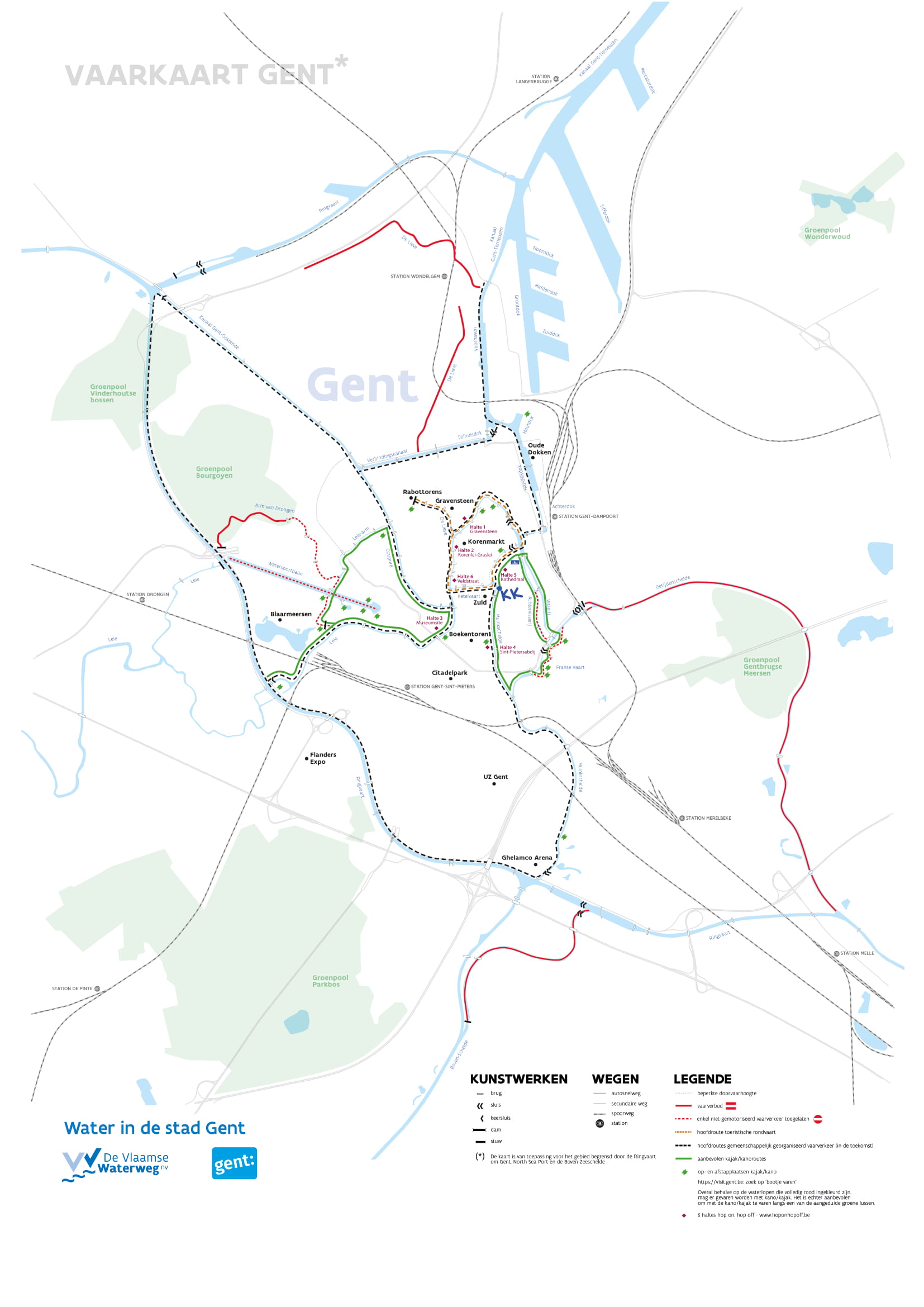 Je bekijkt nu Nieuwe waterroute Stad Gent loopt langs Kuiperskano!